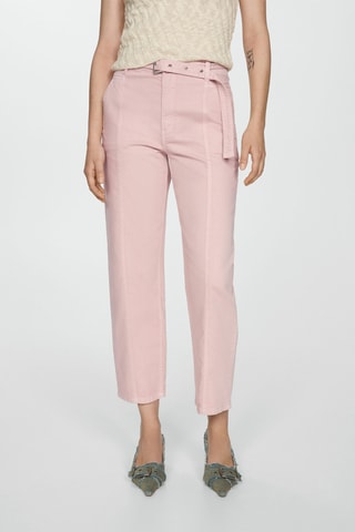 Jean slouchy ceinture - Rose