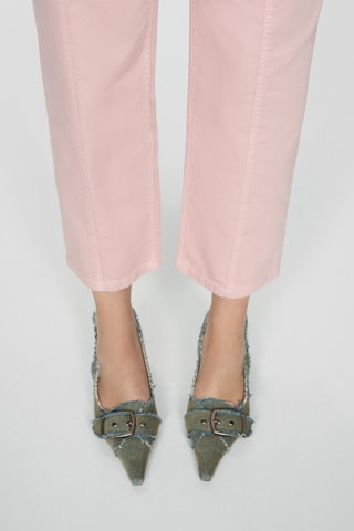 Jean slouchy ceinture - Rose