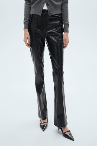 Pantalon skinny similicuir - Noir