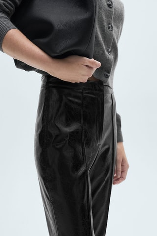 Pantalon skinny similicuir - Noir