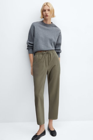 Pantalon de jogging cordon - Kaki