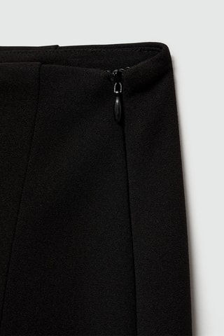Jupe-short plissée - Noir