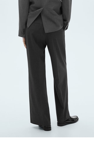 Pantalon pinces wideleg - Gris