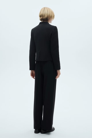 Pantalon pinces wideleg - Noir