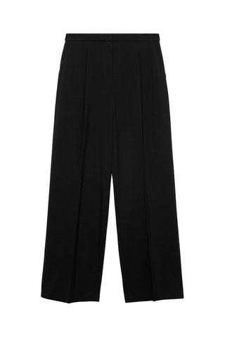 Pantalon pinces wideleg - Noir