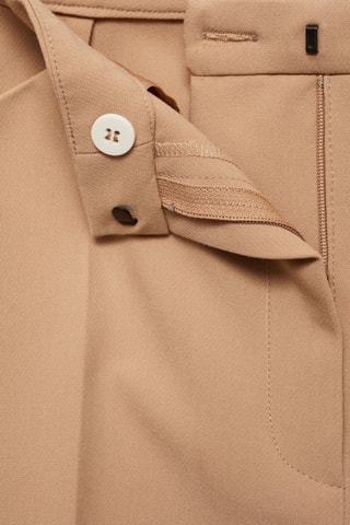 Pantalon pinces wideleg - Beige