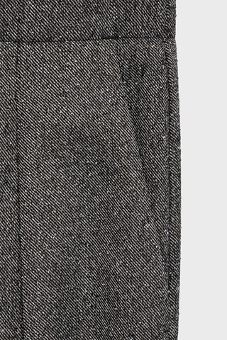 Pantalon à pinces jaspé - Noir chiné
