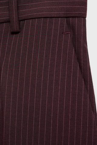 Pantalon de costume fines rayures - Bordeaux