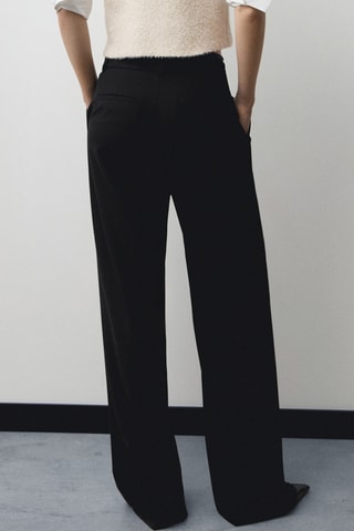 Pantalon droit pinces - Noir