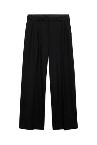 Pantalon droit pinces - Noir