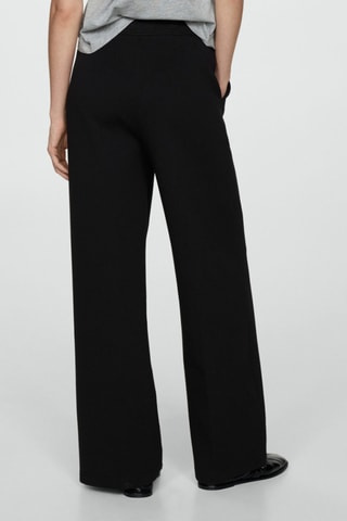 Pantalon droit fluide - Noir