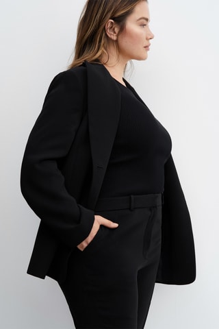 Pantalon de tailleur évasé - Noir
