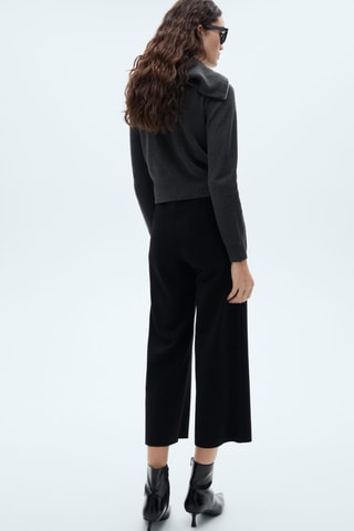 Pantalon droit fluide - Noir
