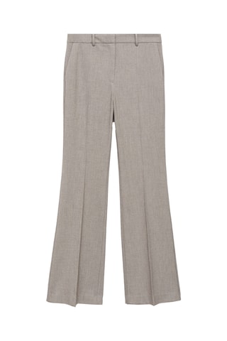 Pantalon évasé taille haute - Gris