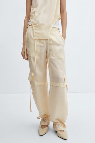 Pantalon cargo Lyocell - Beige