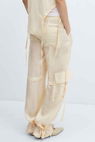 Pantalon cargo Lyocell - Beige