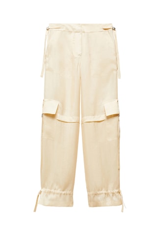 Pantalon cargo Lyocell - Beige