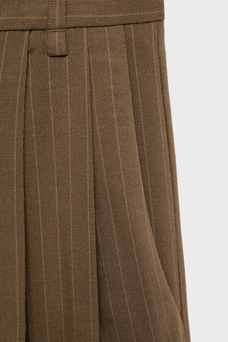Pantalon à fines rayures - Olive