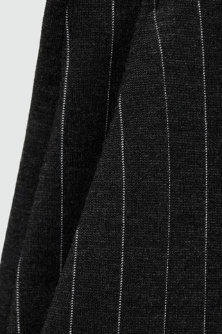 Pantalon droit maille point de Rome - Anthracite