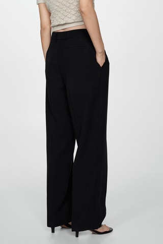Pantalon droit pinces - Noir