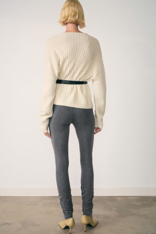 Legging ourlets froncés - Gris