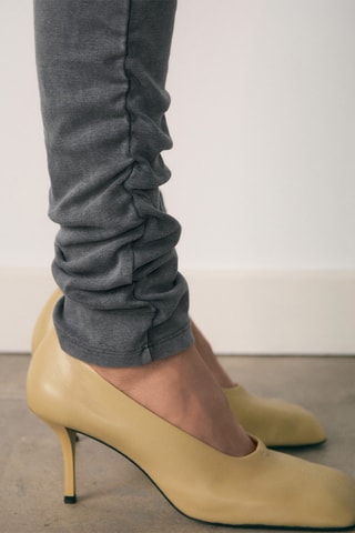 Legging ourlets froncés - Gris