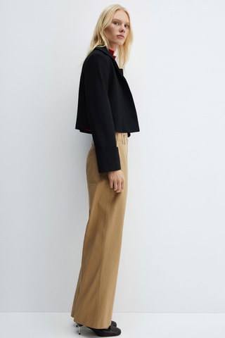 Pantalon wideleg Lyocell - Beige