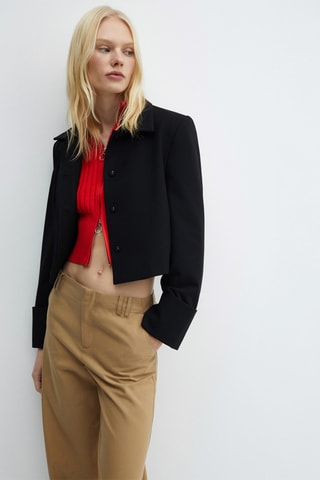 Pantalon wideleg Lyocell - Beige