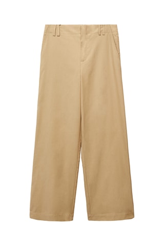 Pantalon wideleg Lyocell - Beige