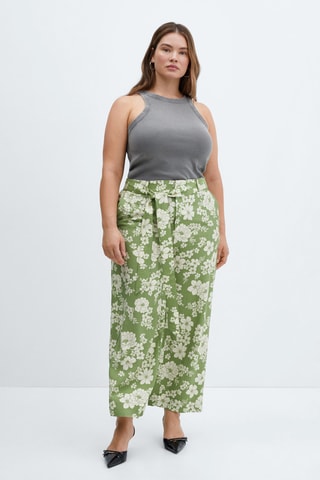 Pantalon imprimés nœud - Vert