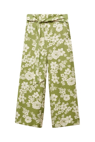 Pantalon imprimés nœud - Vert