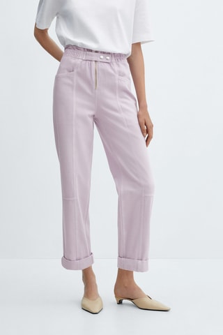 Jean slouchy taille élastique - Rose
