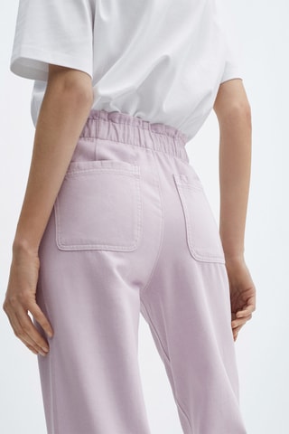 Jean slouchy taille élastique - Rose