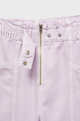 Jean slouchy taille élastique - Rose