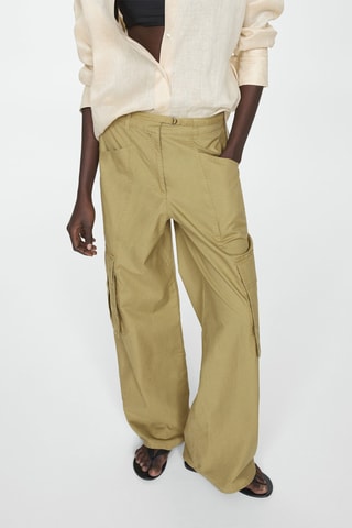 Pantalon cargo poches - Vert