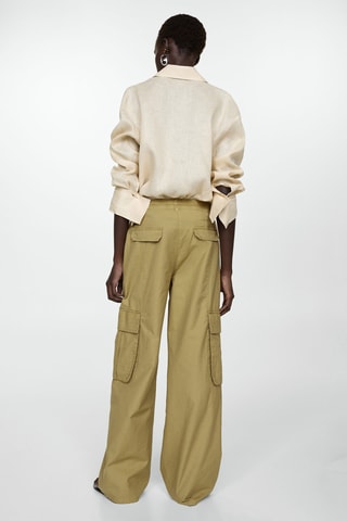 Pantalon cargo poches - Vert