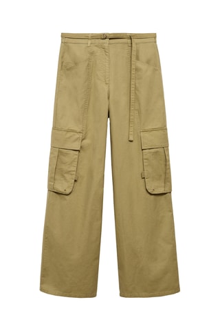 Pantalon cargo poches - Vert