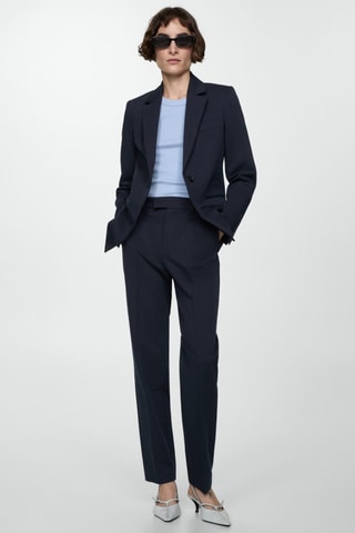 Pantalon droit costume - Bleu nuit