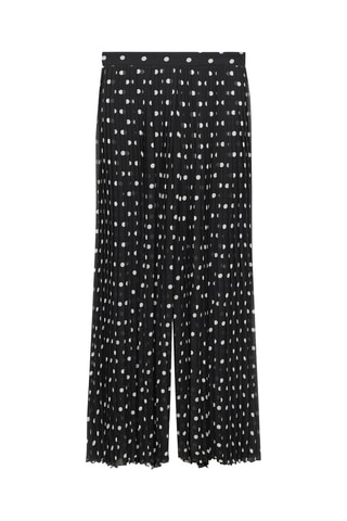 Pantalon plissé pois - Noir