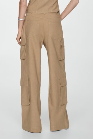 Pantalon cargo coton - Beige