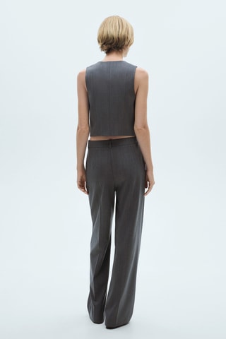Pantalon de costume fines rayures - Gris