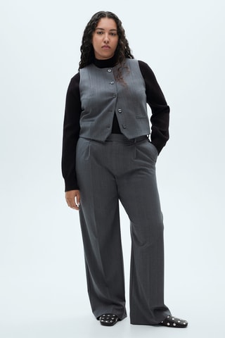 Pantalon de costume fines rayures - Gris