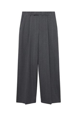 Pantalon de costume fines rayures - Gris
