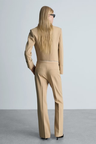 Pantalon fluide flare - Beige
