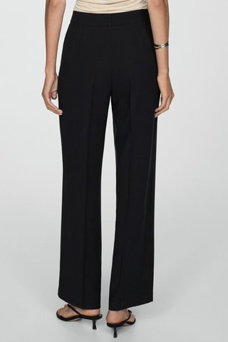 Pantalon pinces wideleg - Noir