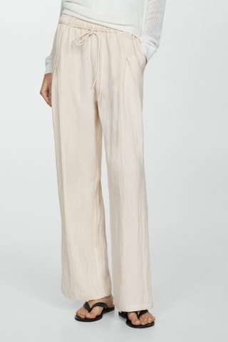 Pantalon Lyocell droit - Beige