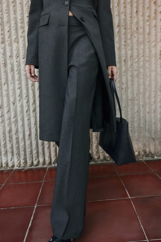 Pantalon de costume flare - Gris