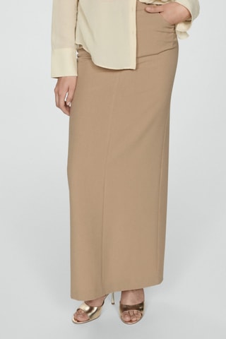 Jupe crayon longue - Beige