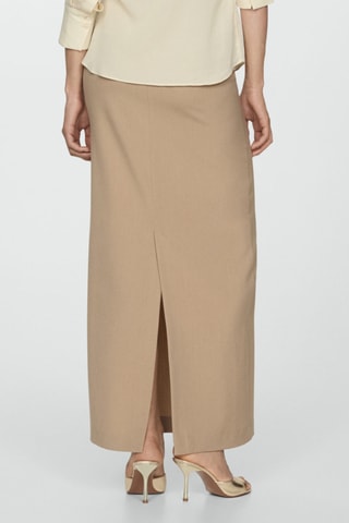 Jupe crayon longue - Beige