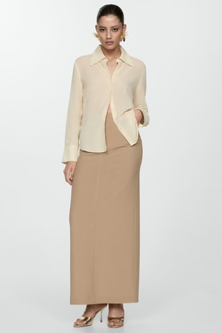 Jupe crayon longue - Beige